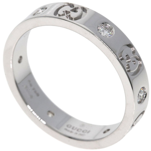 Gucci Icon 6-Piece Diamond #13 Ring in 18K White Gold for Women - Picture 1 of 7